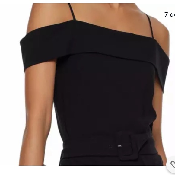 Theory Off the shoulder admiral crepe black ju - Picture 2 of 16